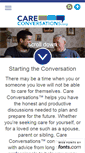 Mobile Screenshot of careconversations.org